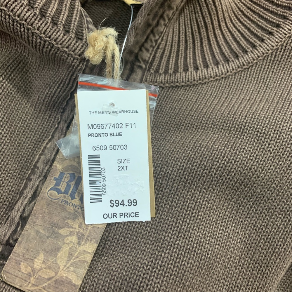 Blue Pronto Uomo Brown Sweater - Picture 5 of 6